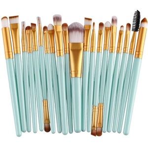 New Tiffany Blue 20 piece makeup brush set